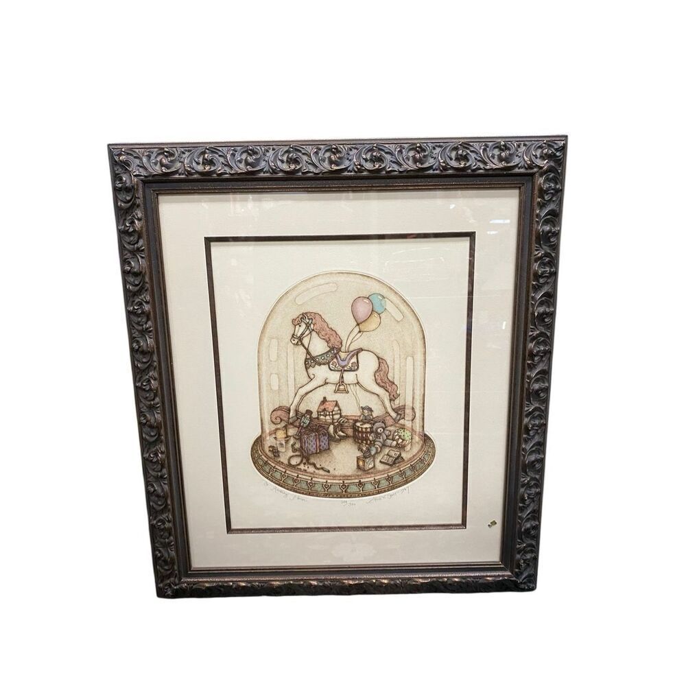 Vintage Alice Villanueva Scott The Rocking Horse Limited Edition signed numbered